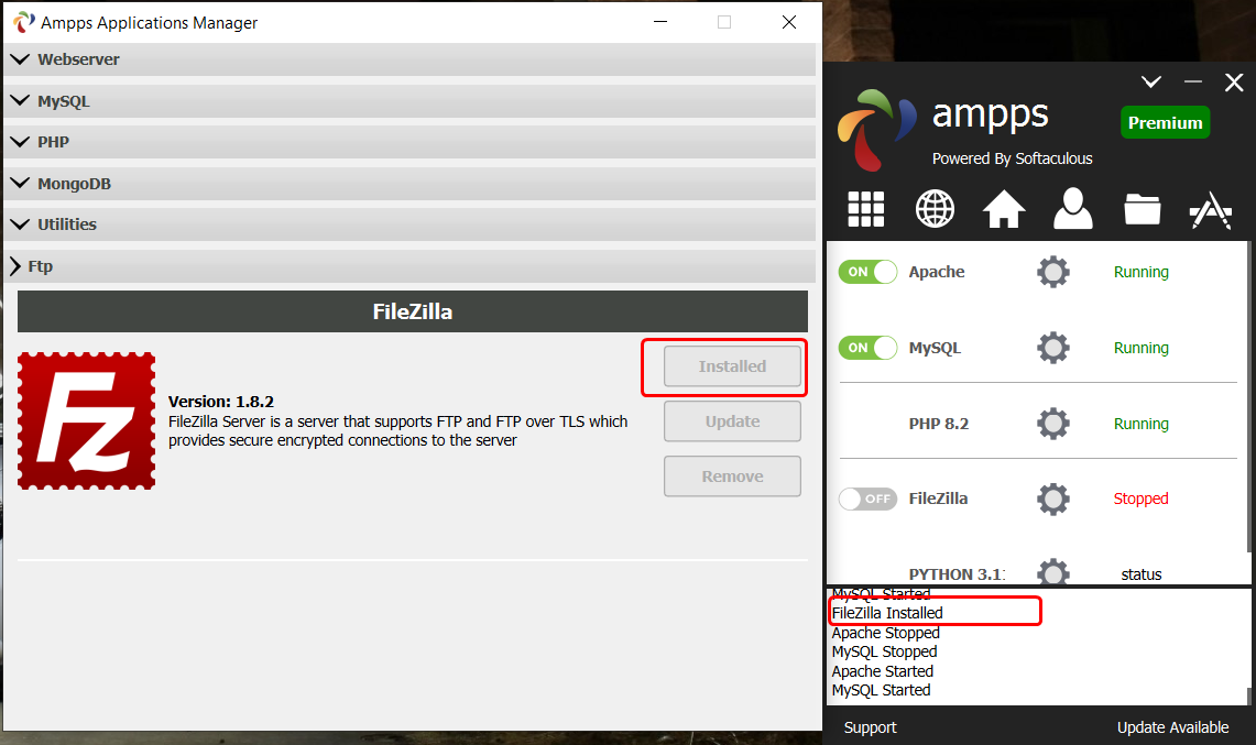 FTPInstalled FTPInstalled