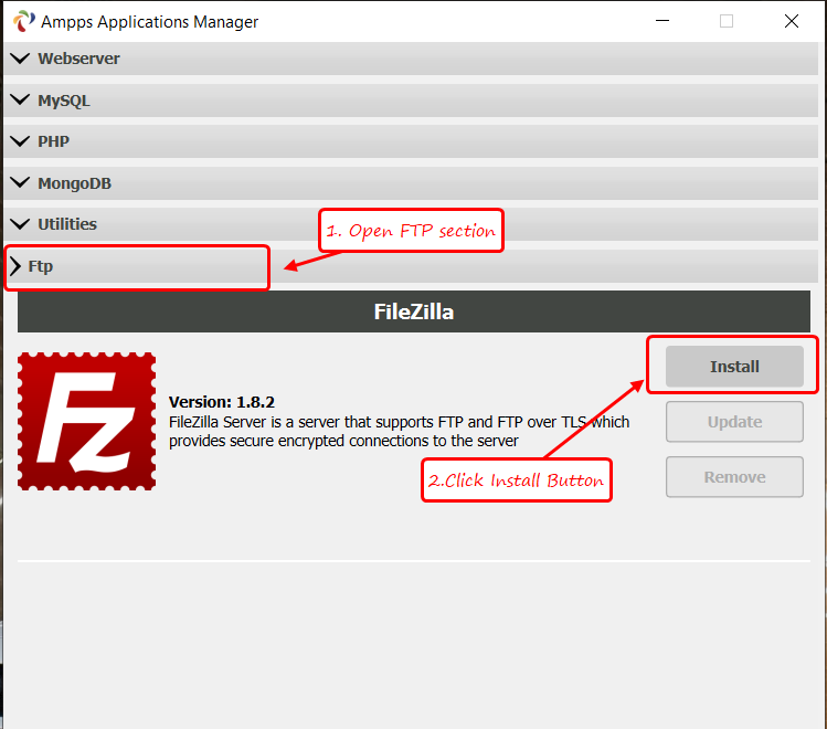 installFTP installFTP